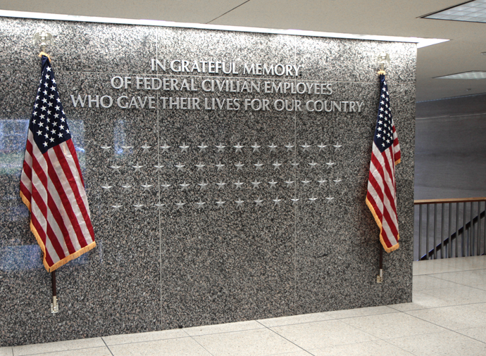 Photo of Wall of Honor at Office of Personnel Management